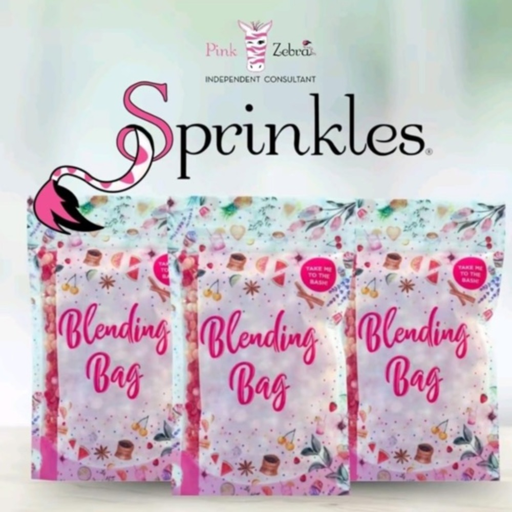 3 Pink Zebra Blend Bags
